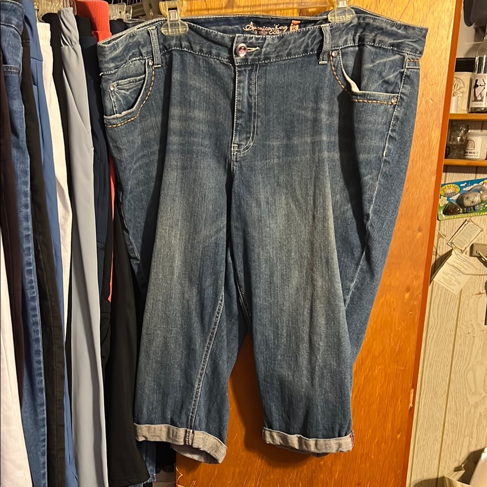 American Rag Blue Denim Jean Capris